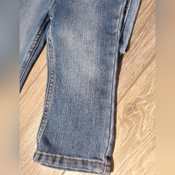 2 pair Children's Place jeans 12-18M boot cut, 18-24M skinny, distressed - Picture 3 of 14